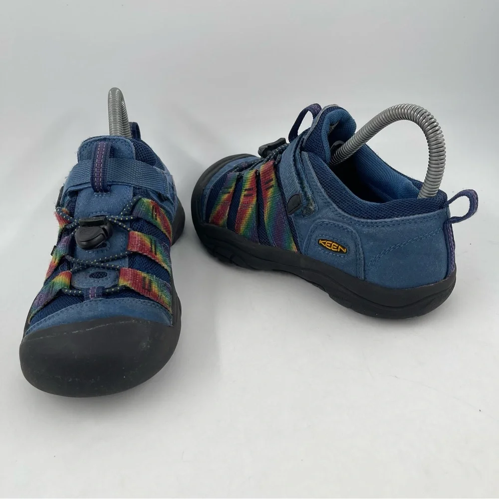 Keen Big Kids Newport H2SHO Blue & Rainbow Multi-Use Waterproof Shoes - Size 3 Y